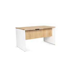 MESA ROCADA WORK  140x80 BLANCO/ROBLE