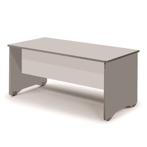 MESA ROCADA WORK 120x60 ALUMINIO/GRIS