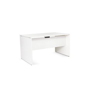 MESA ROCADA WORK 140x80 BLANCO/BLANCO