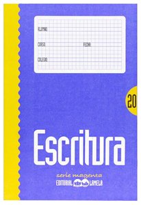 CUADERNO LAMELA ESCRITURA Magenta 20