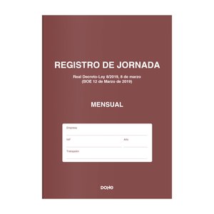 LIBRO REGISTRO JORNADA DOHE A4 NAT. 6h