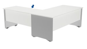 MESA ROCADA WORK ALA 100x60 ALUMINIO/BLA