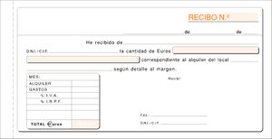 TALONARIO ALQUILER IVA DUPLICADO LOAN