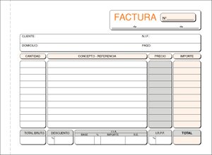 TALONARIO FACTURAS 4º APAISADO LOAN