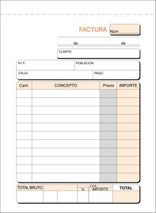 TALONARIO FACTURAS 8º NATU DUPLI LOAN