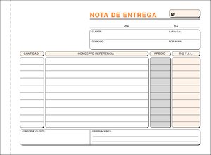 TALONARIO ENTREGAS 4º APDO TRIPLI LOAN