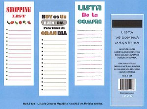 TALONARIO LISTA DE COMPRA MAGNETICA
