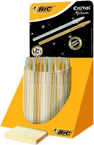 BOLIG.BIC CRISTAL ORO y PLATA EXPOSIT.40