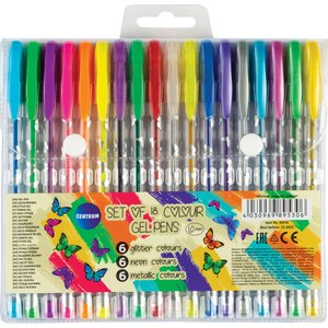 ROLLER GEL CENTRUM METALLIC B/18