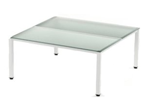 MESA ROCADA EXECUTIVE 140x80 BL/CRISTAL