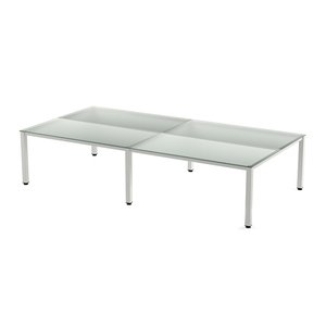 MESA ROCADA EXECUTIVE 163x360 BL/CRISTAL