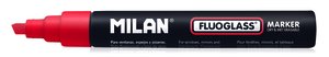 ROTULAD.PIZARRA MILAN FLUOGLASS ROJO