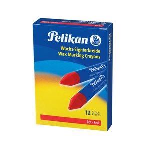 CERA MARCAD.PELIKAN BLANDA ROJO (Cj.12)