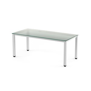 MESA ROCADA EXECUTIVE 180x80 BL/CRISTAL