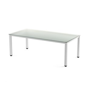 MESA ROCADA EXECUTIVE 200x100 BL/CRISTAL