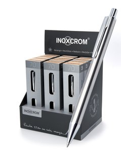BOLIGRAFO INOXCROM INOX-70 EXP.12