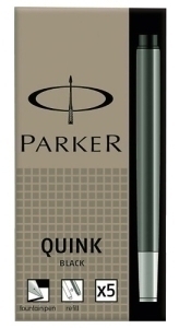 TINTA ESTILOG.PARKER 5 CART.NEGRO