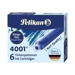 TINTA ESTILOG.PELIKAN 6 CART.TP/6 AZ.RL.