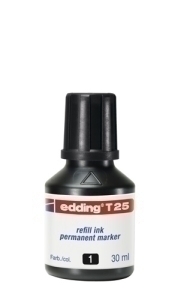 TINTA ROTUL.EDDING 30 ml T25 NEGRO