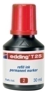 TINTA ROTUL.EDDING 30 ml T25 ROJO