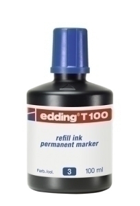 TINTA ROTUL.EDDING 100 ml T100 AZUL