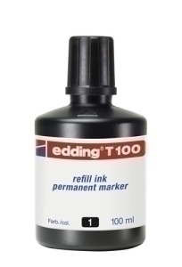 TINTA ROTUL.EDDING 100 ml T100 NEGRO