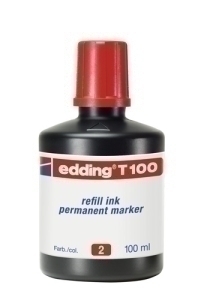 TINTA ROTUL.EDDING 100 ml T100 ROJO