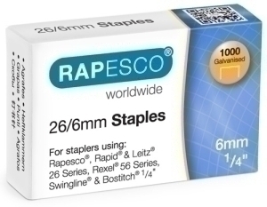 GRAPAS RAPESCO STANDARD 26/6 GALV.cj1000
