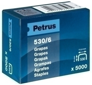 GRAPAS PETRUS CLAV.530/ 6 COBR. cj.5000
