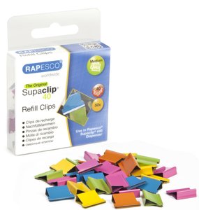 CLIPS RAPESCO SUPACLIP 40 COLOR C/50