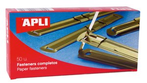 FASTENER APLI METAL DORADO C/50
