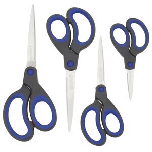 TIJERAS RAPESCO MANGO SUAVE P/4 AZUL
