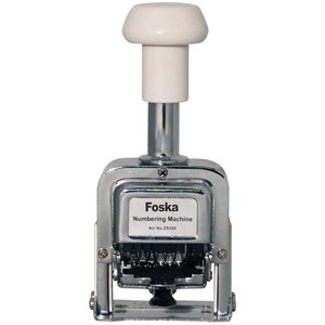 NUMERADOR AUT. FOSKA  6 BANDAS 5mm