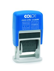 SELLO e.A. COLOP S120/W FC 12 TEXTOS