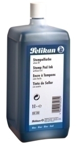 TINTA TAMPON PELIKAN 1 litro AZUL