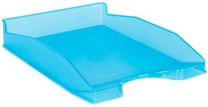 BANDEJA SOBREMESA TRASLUCIDA AZUL