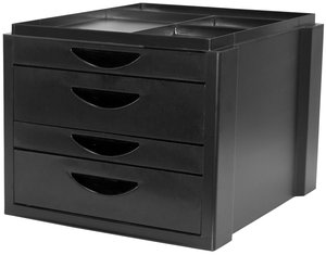 MODULO OLEF 4 CAJONES NEGRO