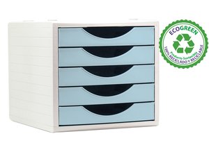 MODULO 5 CAJONES A.2000 AZUL PASTEL