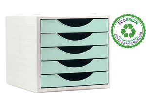 MODULO 5 CAJONES A.2000 VERDE PASTEL
