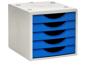 MODULO 5 CAJONES GRIS/AZUL MAR