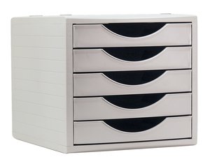 MODULO 5 CAJONES GRIS/GRIS