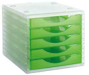 MODULO 5 CAJONES CRISTAL/KIWI