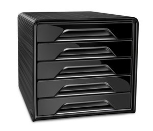 MODULO CEP ESTANDAR 5 CAJONES NEGRO
