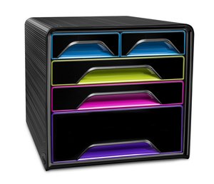 MODULO CEP SMOOVE 5 CAJONES MIX NEGRO