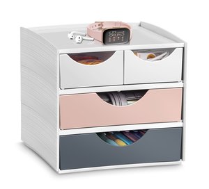 MODULO CEP MYCUBE 4 CAJONES MIX BL/RO/GR