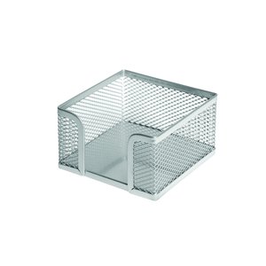 PORTA NOTAS FOROFIS METAL CUADRADO PLATA