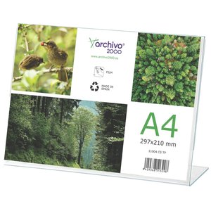 EXPOSITOR SOBR. L A4 HORIZONTAL CRISTAL