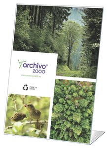 EXPOSITOR SOBR. L A4 VERTICAL CRISTAL
