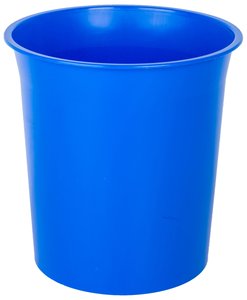 PAPELERA PLASTICO CERRADA AZUL