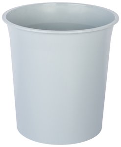 PAPELERA PLASTICO CERRADA GRIS